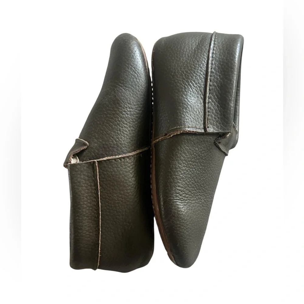 Monkey Feet leather Brown Kids Shoes.